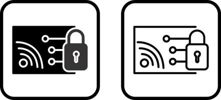 Protected WiFi Vector Icon