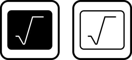 Square Root Vector Icon