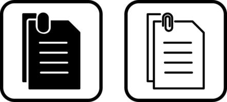 Attached Documents Vector Icon