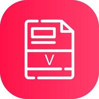 V Creative Icon Design vector
