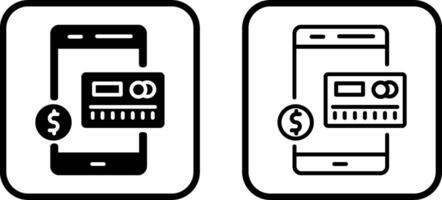 Mobile Banking Vector Icon