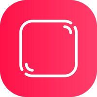 Line Round Corner Gradient vector
