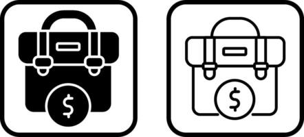 Dollar Briefcase Vector Icon