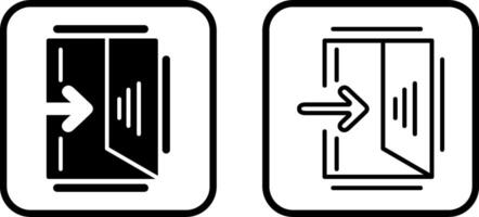 Exit Sign Vector Icon