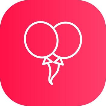 Line Round Corner Gradient vector