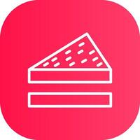 Line Round Corner Gradient vector