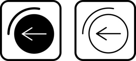 Back Button Vector Icon