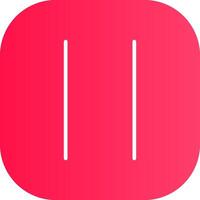 Line Round Corner Gradient vector