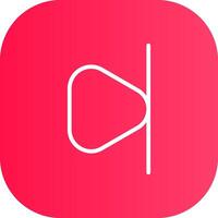 Line Round Corner Gradient vector