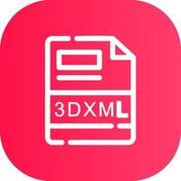 Line Round Corner Gradient vector