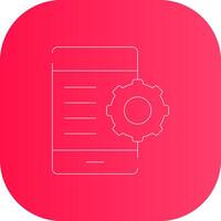 Line Round Corner Gradient vector