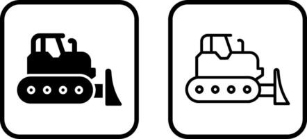 Bulldozer Vector Icon