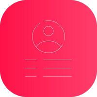 Line Round Corner Gradient vector