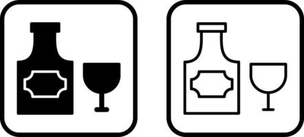 Bottle of Rum Vector Icon