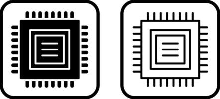 icono de vector de cpu