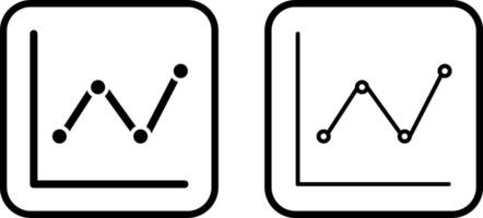 Line Chart Vector Icon