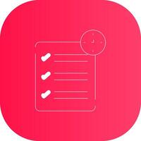 Line Round Corner Gradient vector