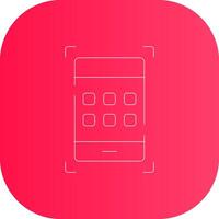 Line Round Corner Gradient vector
