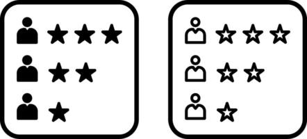 Rating Vector Icon