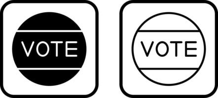 icono de vector de voto