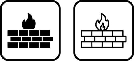 icono de vector de firewall