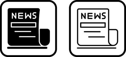 Newspaper Vector Icon