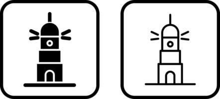 icono de vector de faro