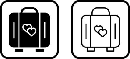 Lover Suitcase Vector Icon