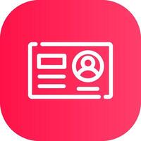 Line Round Corner Gradient vector
