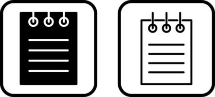 Notepad Vector Icon