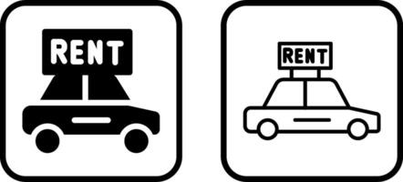 Rent a Car Vector Icon