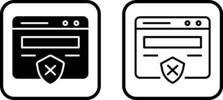 Unprotected Website Vector Icon