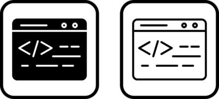 Web Coding Vector Icon