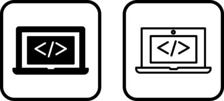 Coding Computer Vector Icon