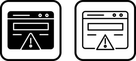Web Error Vector Icon