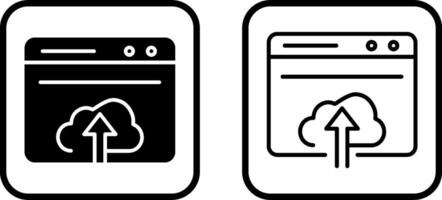 Upload Web Vector Icon