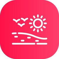 Line Round Corner Gradient vector