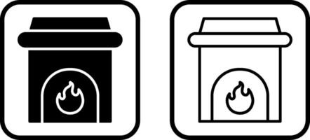 Fireplace Vector Icon