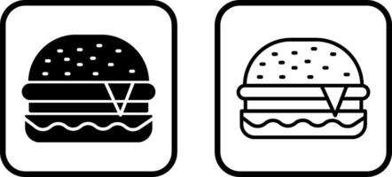 icono de vector de hamburguesa