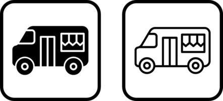 Fast Food Truck Vector Icon