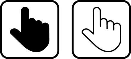 Raised Finger Vector Icon