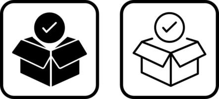 Package Receiving Vector Icon