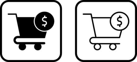 icono de vector de compra