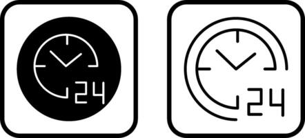 24 hours Vector Icon