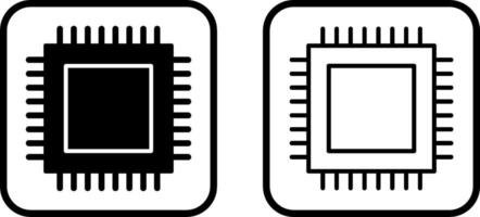 icono de vector de cpu