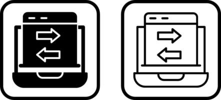 Data Transfer Vector Icon