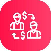 Line Round Corner Gradient vector