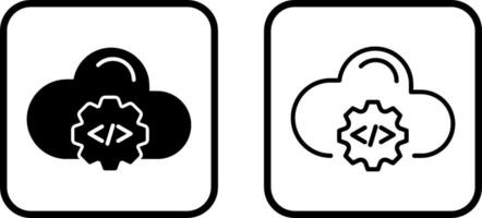 Cloud Coding Vector Icon