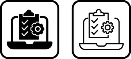 Online Checklist Vector Icon