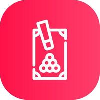 Line Round Corner Gradient vector
